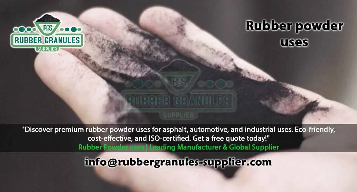 Rubber powder uses in construction, sports surfaces, and industrial applications – High-quality eco-friendly solutions by Egypt's largest manufacturer.