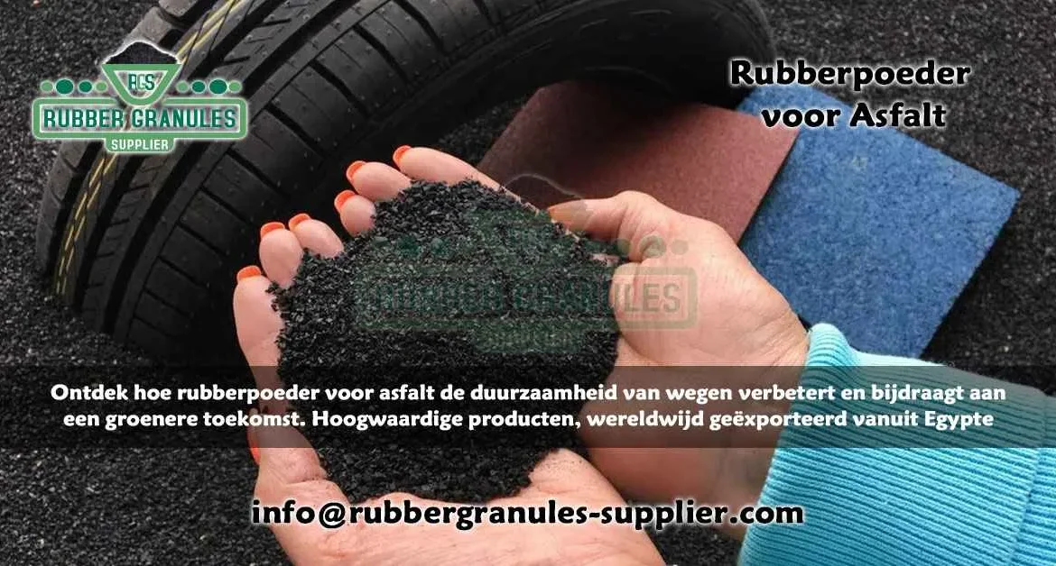 Rubberpoeder voor Asfalt - Gerecycled en Duurzaam Materiaal voor Wegenbouw