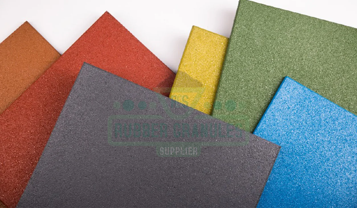 Losetas de caucho de colores