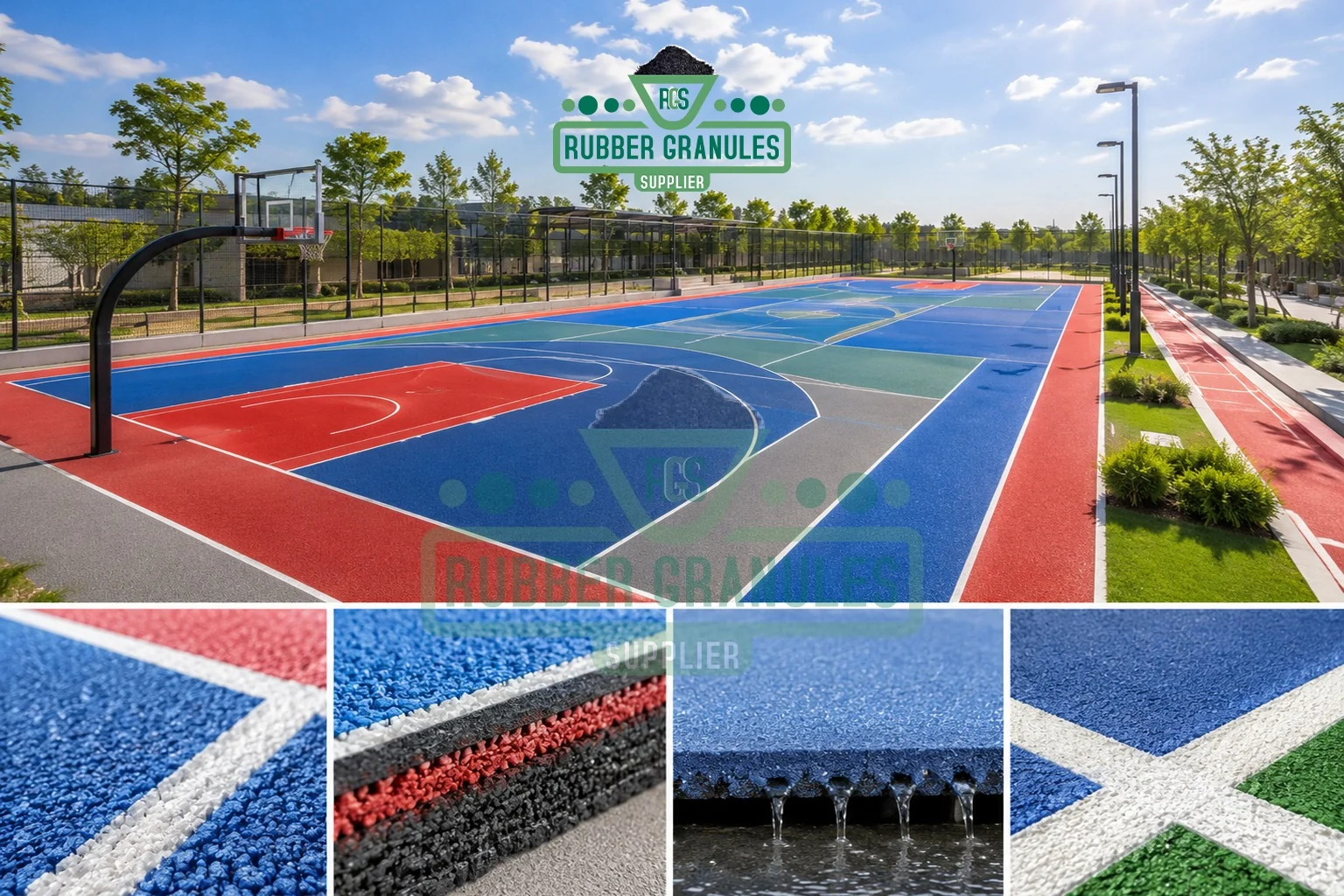 Gránulos EPDM para suelos deportivos y pistas deportivas