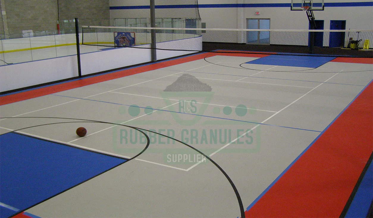 Suelo deportivo interior de caucho