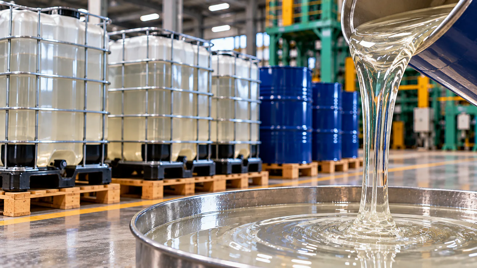 Transparent PU binder for rubber flooring systems