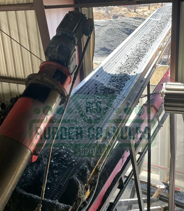 Producción y preparación de gránulos de caucho