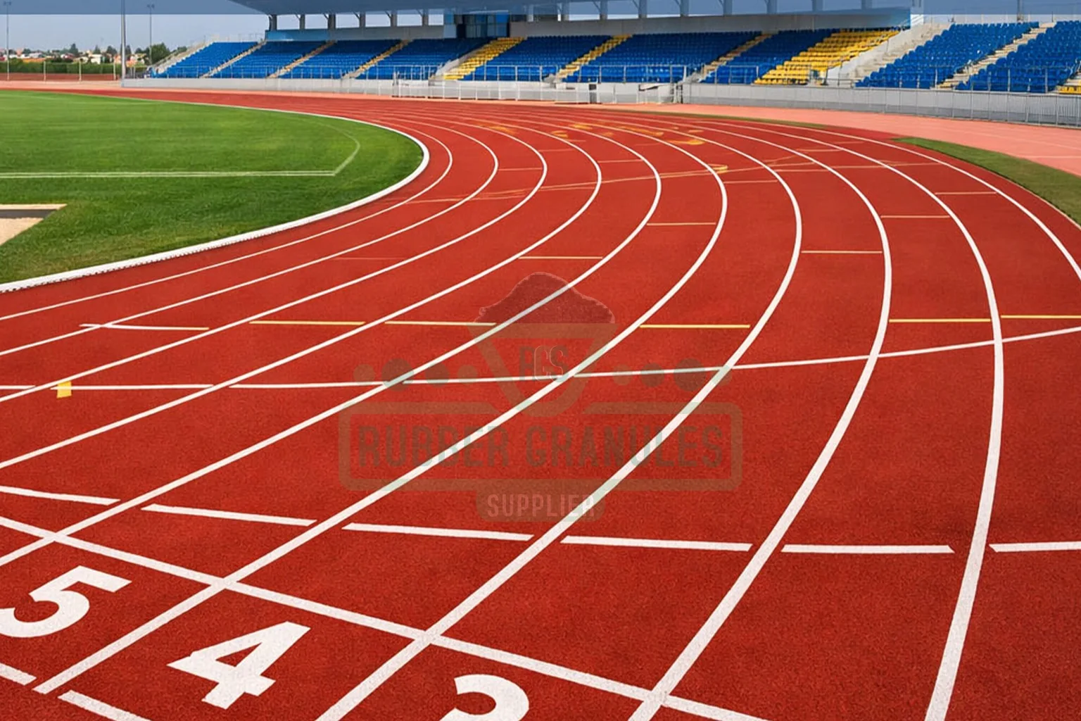 Pavimento de caucho para pista de atletismo