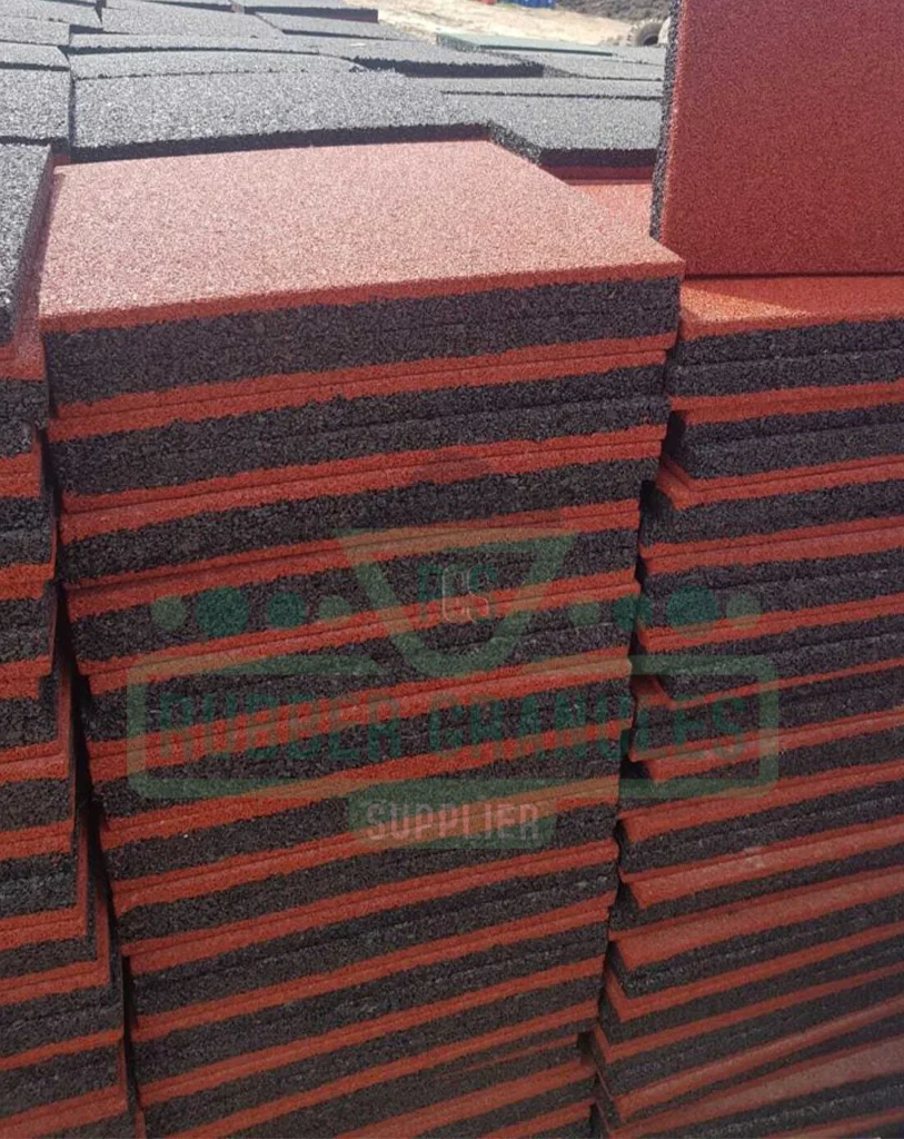 Losetas de caucho preparadas para exportación
